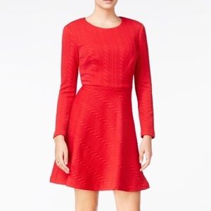Betsey Johnson Red Cable Knit Dress 🎄
